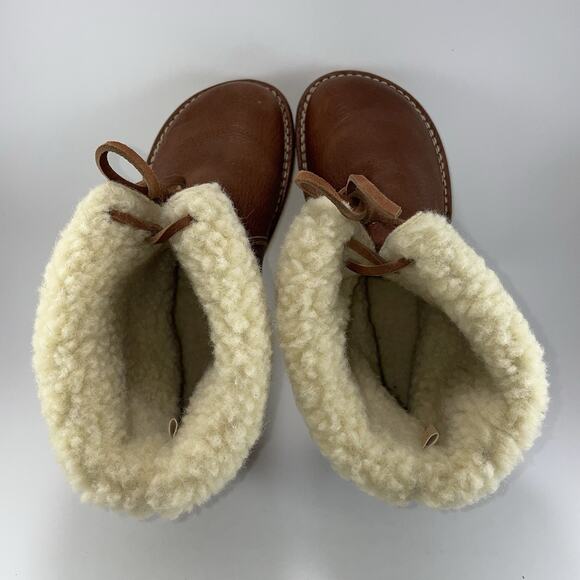 Duckfeet Arhus Boots Shearling Lined Crepe Sole Leather Size 43, Mens 9.5-10 - Picture 6 of 11